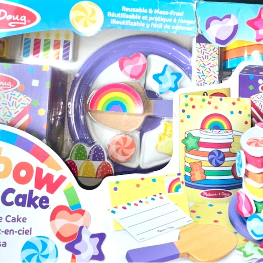 Melissa & Doug Rainbow Cake Toy Set